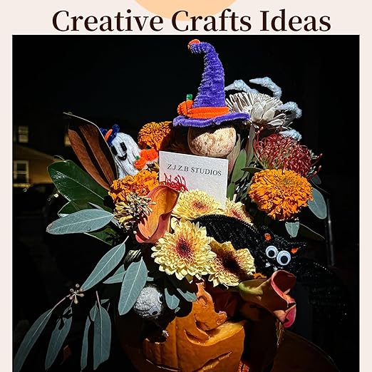 Craft Pipe Cleaners, 1000 pcs 20 Vibrant Colors, 12 Inch Chenille Stems – Perfect for DIY Craft Projects, Creative Art by z.j.z.b. Studios