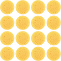 16 PCS Round Kitchen Cleaning Sponge Pottery Sponges Ymapinc 2.75 Inch Yellow Elasticity Pottery Sponges for Artist Paint Kitchen Shoes Leather Care Painting Face Art Crafts Household