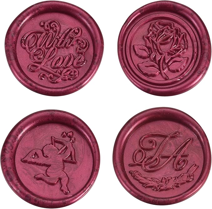 Yoption 15 Pieces Fuchsia Glue Gun Sealing Wax Sticks for Wax Seal Stamp, Great for Wedding Invitations, Envelopes, Cards, Christmas Gift Ideas, Wine Packages (Fuchsia)