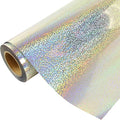 Threadart Metallic Foil Silver Pattern Heat Transfer Vinyl Film | Custom Cut Roll 20" Wide by The Yard | Compatible with Venture Explore and Maker, Silhouette Cameo, & Large Format Cutters