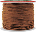 Mandala Crafts 1mm 109 Yards Russet Brown Cotton Waxed Cord for Jewelry Making Bracelet Cord Waxed String - Beading String Thread Jewelry Cords for Necklaces String