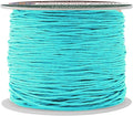 Mandala Crafts 0.5mm 109 Yards Turquoise Cotton Waxed Cord for Jewelry Making Bracelet Cord Waxed String - Beading String Thread Jewelry Cords for Necklaces String