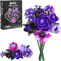 Gothic Rose Bouquet Building Set, Compatible with Lego Flowers, Halloween Botanical Collection for Home Decor, Creative Gifts for Valentine’s Day, Birthday & Teen Girl Gifts