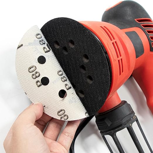 100 Pcs 5 inch Wet Dry Sanding Discs Grit 80 Hook and Loop 8 Hole Silicon Carbide Orbital Sander Sandpaper