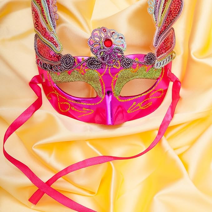 LIUYAXI Hot Pink Stain Ribbon, 5/8" X Continuous 50 Yards, Double Faced Fabric Ribbon Perfect for Gift Wrapping Wedding Birthday Party Christmas Hair Floral Craft Baby Shower