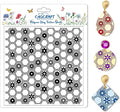 CHGCRAFT Honeycomb Pattern Polymer Clay Texture Sheet Flowers and Hexagonal Silicone Texture Mat for Polymer Clay Making Earrings Jewelry DIY Crafts 5.5 × 5.5 Inch