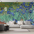 wall26 Irises by Vincent Van Gogh Dutch Impressionism 20th Century Artist Peel and Stick Large Wall Mural, Removable Wallpaper, Home Decor - 120x144 inches