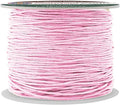 Mandala Crafts 0.5mm 109 Yards Baby Pink Cotton Waxed Cord for Jewelry Making Bracelet Cord Waxed String - Beading String Thread Jewelry Cords for Necklaces String