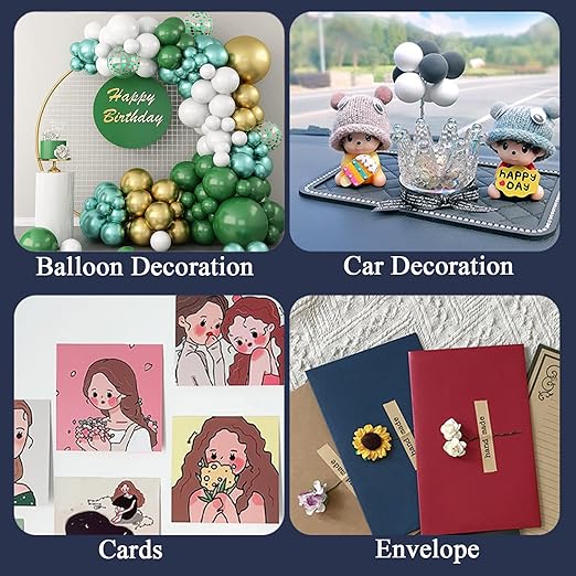 Adhesive Stick dots Two-Sided Sided Mounting Putty Stick Tack for Wall Hanging Crafts Balloons Festival Party Decorations,Clean Removable(0.78"*0.78"-1000)