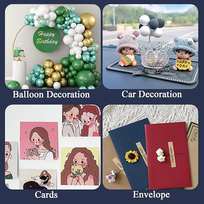 Adhesive Stick dots Two-Sided Sided Mounting Putty Stick Tack for Wall Hanging Crafts Balloons Festival Party Decorations,Clean Removable(100)