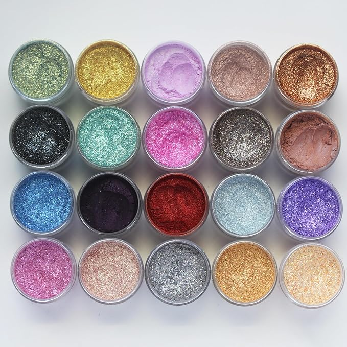 Premium Diamond Mica Powder Pigment- for Epoxy, Resin, Soap, Paint, Woodworking, Acrylic Pouring, Bath Bombs, Fishing Lures - DIY Arts and Crafts Additive (Glaring Ancient-Bronze)