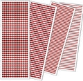 3090 Pcs 4 Sheets Rhinestone Stickers 3/4/5/6 mm Self Adhesive Craft Rhinestones Gems for Face Eyes Makeup Hair Body (Red-3/4/5/6mm)