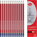 Pepy Graphite Professional Drawing Pencils - Set of 12 9B Pre-Sharpened Black Lead Pencils; Perfect for Drawing, Sketching and Shading, Graphic and Fine Art