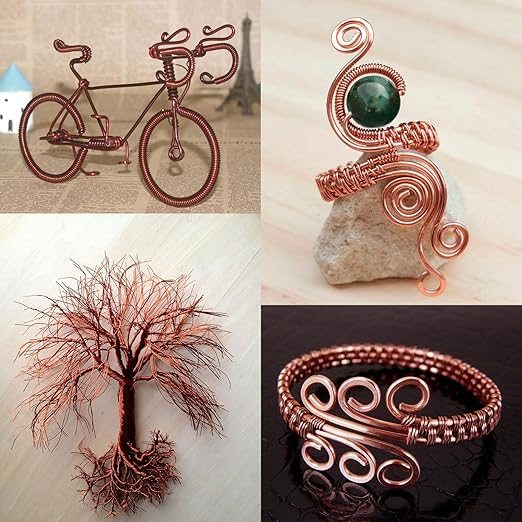 Aluminum Craft Wire, 75 Feet 1.5mm/ 16 Gauge Copper Bendable Soft Metal Aluminum Wire Roll Bulk for DIY Crafts Sculpting Jewelry Making