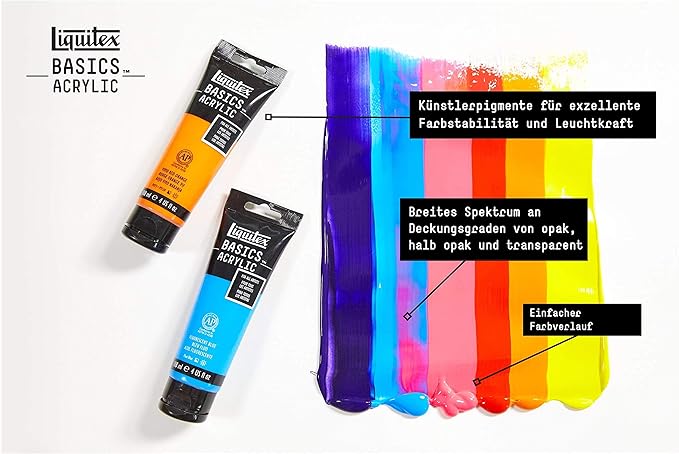 Liquitex BASICS Acrylic Paint, 946ml (32-oz) Jar, Cadmium Yellow Medium Hue