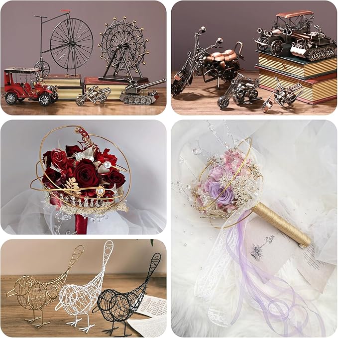 6Pcs Jewelry Making Kit: Pliers, Wire Cutters, Crimping Pliers & More for Necklace, Bracelet & Earrings Making or Repairing