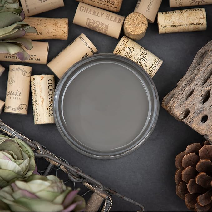 Dixie Belle Paint Company Chalk Finish Furniture Paint - Gravel Road (16oz) - Matte Warm Gray Chic Chalk Mineral DIY Furniture Paint