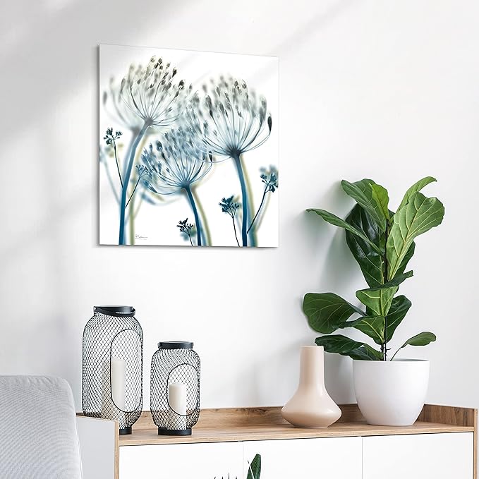 Empire Art Direct Frameless Free Floating Tempered Glass Panel Graphic Wall Art Ready to Hang, 24" x 24", Unfocused Beauty 2