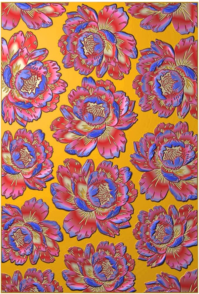 BAOFALI 3D Embossing Folder for Card Making,Beautiful Flower Plastic Texture Fades Embossing Folder Template for Scrapbooking Cardstock Album DIY Decoration Paper Crafting 6.3x4.5inch