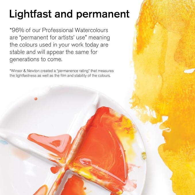 Winsor & Newton Professional Watercolor, 5ml (0.17-oz) Tube, Cadmium-Free Red