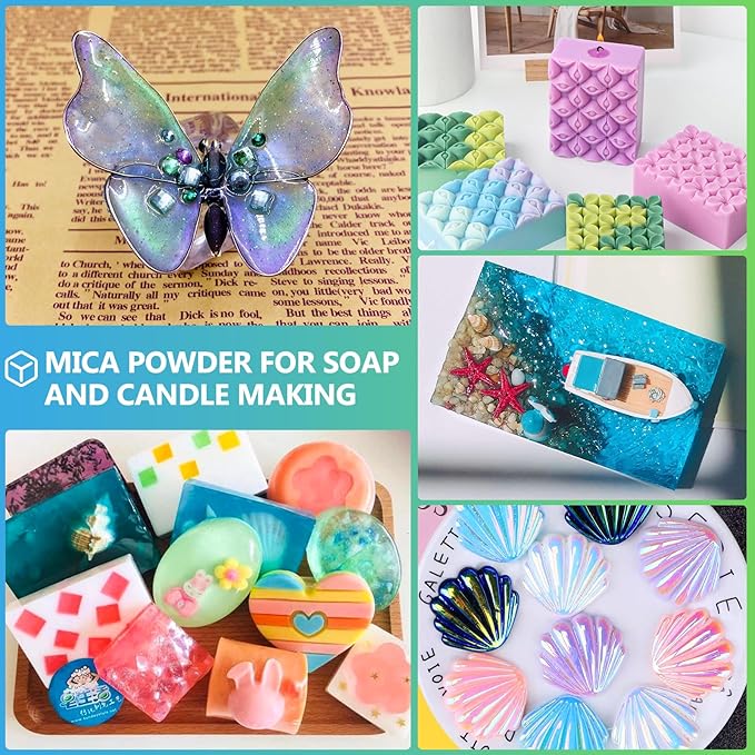 Mica Powder,200g/7.42oz Large Jar,Magic Gold Yellow Mica Powder Pigment for Epoxy Resin，Lip Gloss，Paint，Dye，Soap Making，Nail Polish,Candle Making,Bath Bombs