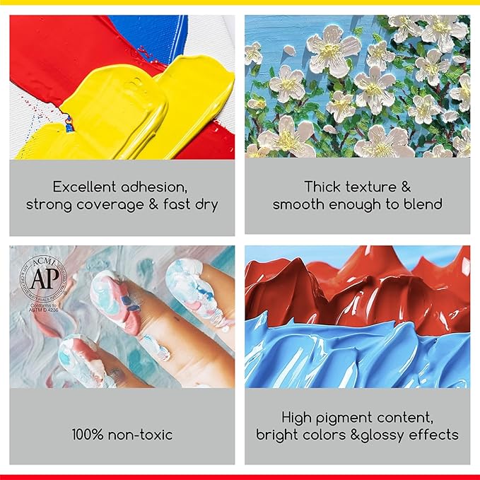 MEEDEN Dark Ultramarine Blue Acrylic Paint: 1 L /33.8 oz Heavy Body Gloss Non-Toxic - Thick Art Paints for Canvas Crafts Wood Metal Plastic Wall