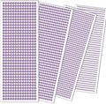 3090 Pcs 4 Sheets Rhinestone Stickers 3/4/5/6 mm Self Adhesive Craft Rhinestones Gems for Face Eyes Makeup Hair Body (Lightpurple-3/4/5/6mm)