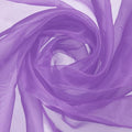 MECCANIXITY Iridescent Sheer Organza Fabric, 2 Yards x 59 Inches Solid Holographic Shiny Fabric Organza Cloth for Wedding, Curtains, Costume, Photo Background, Light Purple