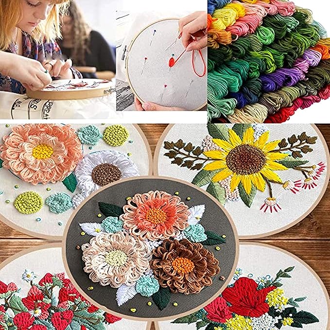 200pcs+ Embroidery Floss kit, Friendship Bracelet String Kit with Organizer Box-Included 100pcs Friendship Bracelet Floss Thread,Cross Stitch Kits Xmas Gifts