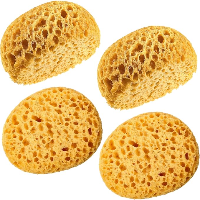 Patelai Knockdown Texture Sponge Drywall Wall Patch Ceiling Texture Sponge Home Decor for Repair DIY Painting Ceiling(4 Pieces,13 x 15 x 6 cm)