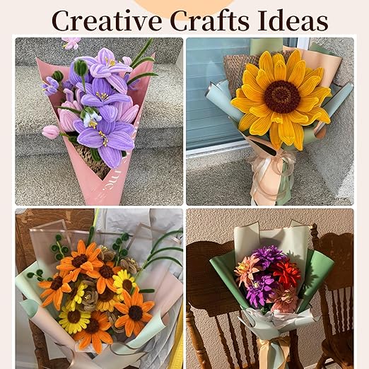 Craft Pipe Cleaners, 1000 pcs 20 Vibrant Colors, 12 Inch Chenille Stems – Perfect for DIY Craft Projects, Creative Art by z.j.z.b. Studios