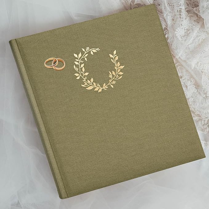 Premium Scrapbook Album – Photo Album with Writing Space – 100 Pages for Multiple Sizes 4x6, 5x7, 6x8, 8x10 – Holds 500 Photos – Wedding, Baby, Travel & Family Memories
