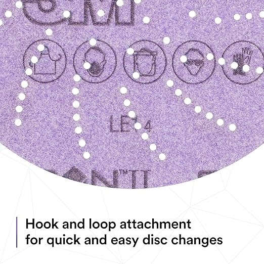 3M Xtract Cubitron II Hookit Clean Sanding Film Disc 775L, 80+, 5 in, Pack of 50 Hook and Loop Sanding Discs for Paint Preparation and Removal, General Sanding, Refining, Blending, and Featheredge