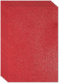 PATIKIL 2mm(1/10") Thick Non Adhesive Glitter Foam Sheet 16x24inch(40x60cm) Dark Red, EVA Shiny Foam Board for Craft, 6 Pcs