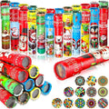 Poen 36 Pcs Christmas Classic Kaleidoscopes Toy Bulk Educational Kaleidoscope Kit Old Fashioned Kaleidoscope Party Favors Vintage Return Gifts for Xmas Bag Fillers Prizes Bag Fillers