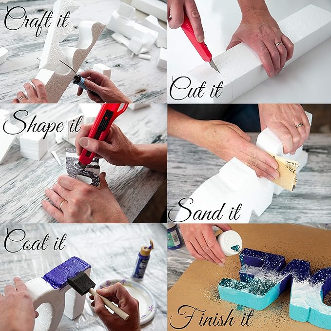 Silverlake 4x4x2 Craft Foam for Styrofoam Block Projects (36-Pack)