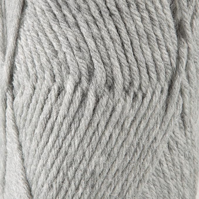 3 Skeins of Sensy Roving Yarn, 3.5 oz, 132 Yards, Gauge 5 Bulky (Light Gray Heather)