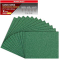 60 Grit Aluminum Oxide Sandpaper, 9x11 Inch Sheets, 12 Pack, Compatible with Sanding Block, for Wood, Metal, Fiberglass