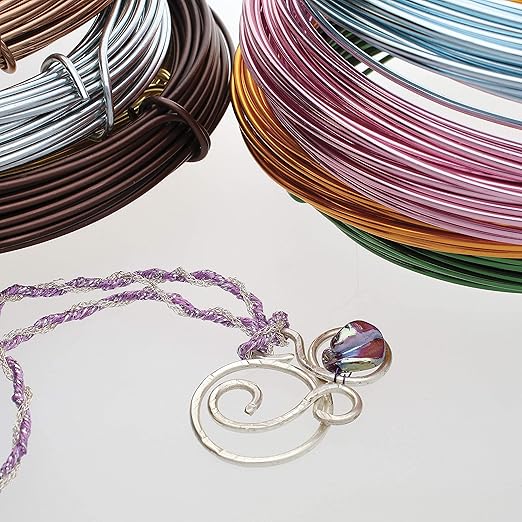 The Beadsmith Anodized Aluminum Wire – 12 Gauge – 39 feet – Rose Gold Color – Bendable Craft Wire Used to Jewelry Making, Wire Wrapping, Sculpting, Floral, Modeling and Other DIY Arts & Crafts