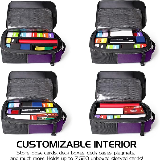 ENHANCE MTG Backpack TCG Card Storage - TCG Backpack for Deck Boxes, Sleeved Cards, Playmats, MTG Accessories