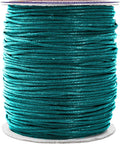 Mandala Crafts 1.5mm 109 Yards Teal Cotton Waxed Cord for Jewelry Making Bracelet Cord Waxed String - Beading String Thread Jewelry Cords for Necklaces String