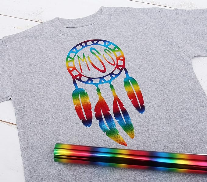 10 Yard x 20" Wide Roll Threadart Metallic Foil Spectrum Heat Transfer Vinyl Film | Compatible with Venture Explore and Maker, Silhouette Cameo, & Large Format Cutters