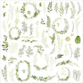 Vintage Vellum Stickers Floral Plants Elements Scrapbooking Supplies Flowers Botanic Natural Translucent Paper Self-Adhesive Junk-Journal Items (Spring Plants)