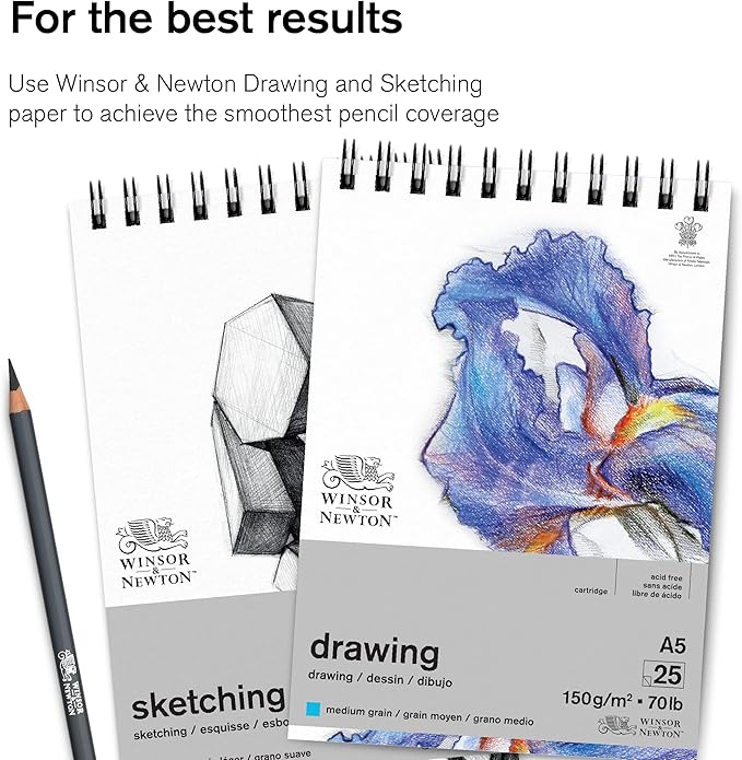 Winsor & Newton Studio Collection Artist Pencils, Graphite Pencils, Set of 5