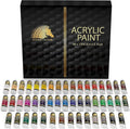 MyArtscape Acrylic Paint Set - 48 x 12ml Tubes - Lightfast - Heavy Body - Non Fading - Vibrant Colors - Artist Quality Painting Supplies - Professional Grade Paints