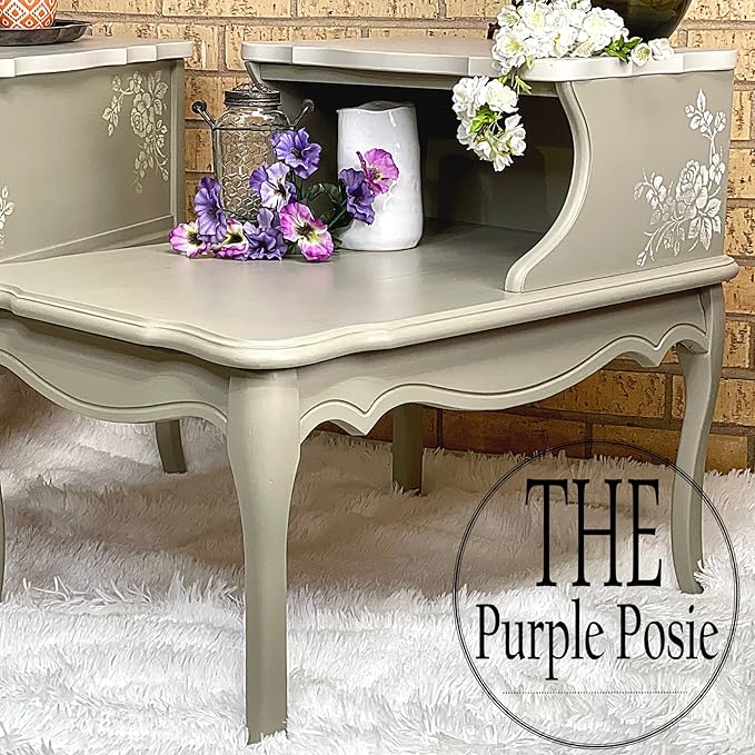 Dixie Belle Paint Company Chalk Finish Furniture Paint - Sawmill Gravy (32oz) - Matte Smooth Beige Chic Chalk Mineral DIY Furniture Paint