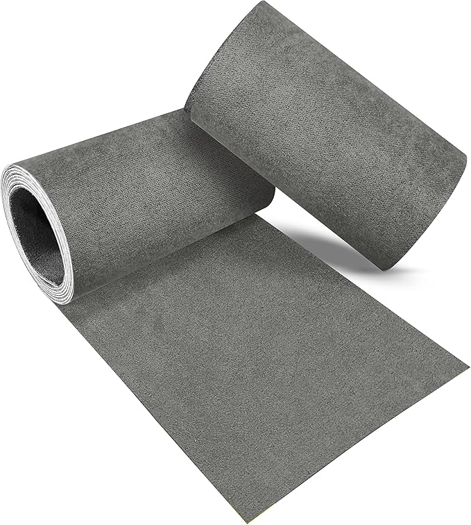 Velvet Repair Patch, Self-Adhesive Flannel Fabric Patch, Multi Colors, Microfiber Patch，Can be Used to Patch Sofas, Car Seats, Handbags, Jacket Holes and Tears (Greenish Grey)