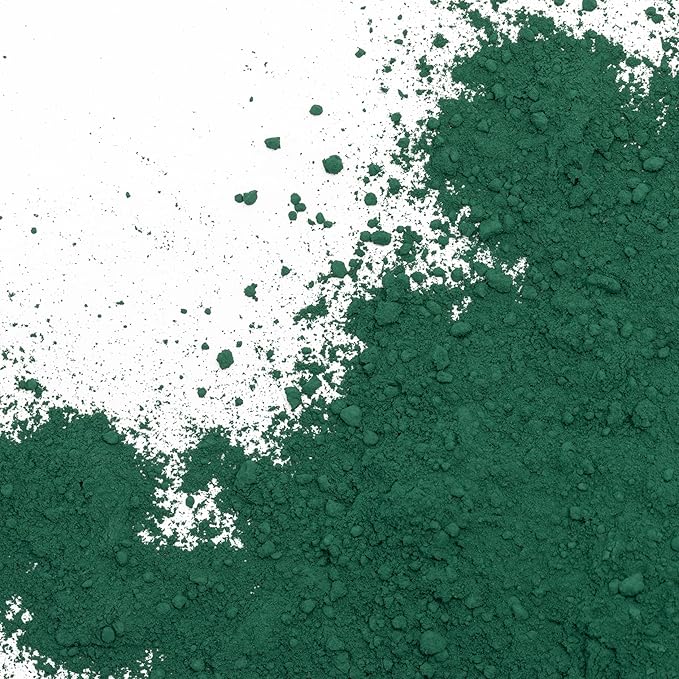 GOODTAKE Iron Oxide Powder, Green Concrete Color Pigment, Color Dye for Cement, Concrete, Clay, Pastel, Mortar, Grout, Mix DIY, Epoxy Resin (20 oz)