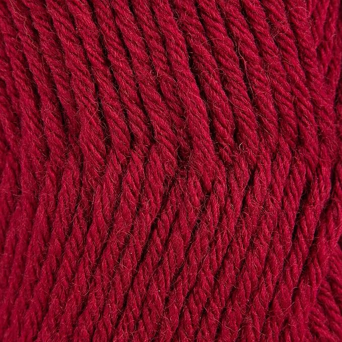 3 Skeins of Sensy Roving Yarn, 3.5 oz, 132 Yards, Gauge 5 Bulky (Burgundy)