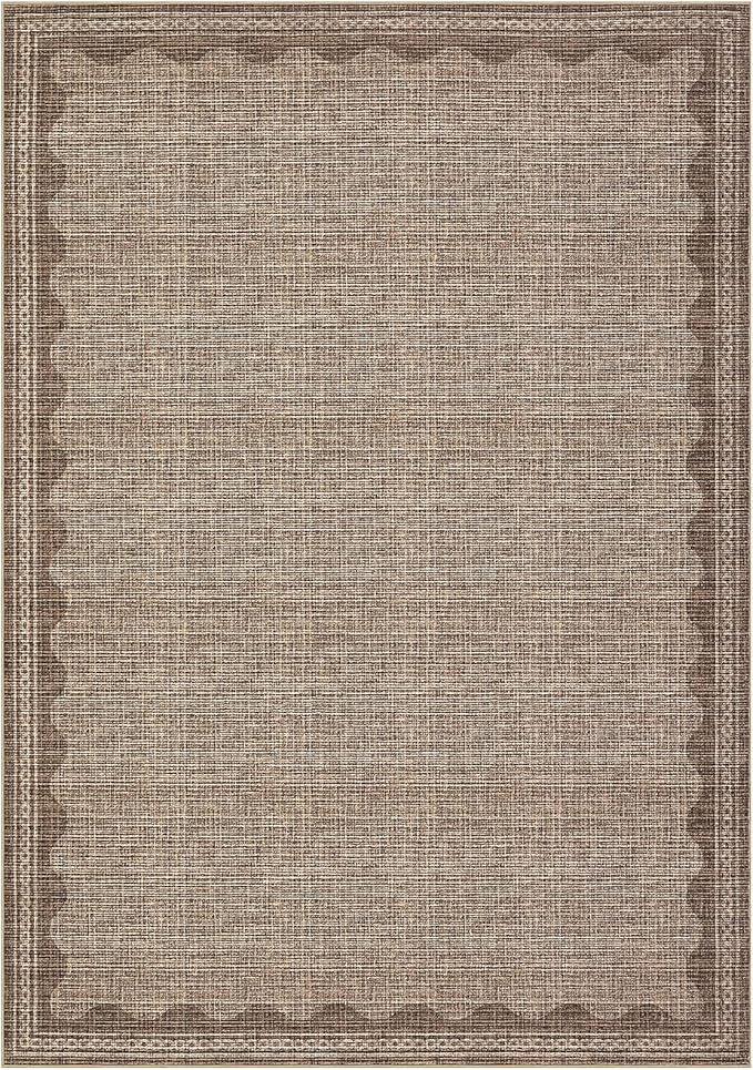 Scalloped Rug 2x3 Rugs for Entryway, Solid Coffee Rug Small Area Rug Non Slip Scalloped Bath Mat, Washable Rugs Door Mat Indoor Entrance,Soft Girls Nursery Dorm Carpet for Bedroom Kitchen